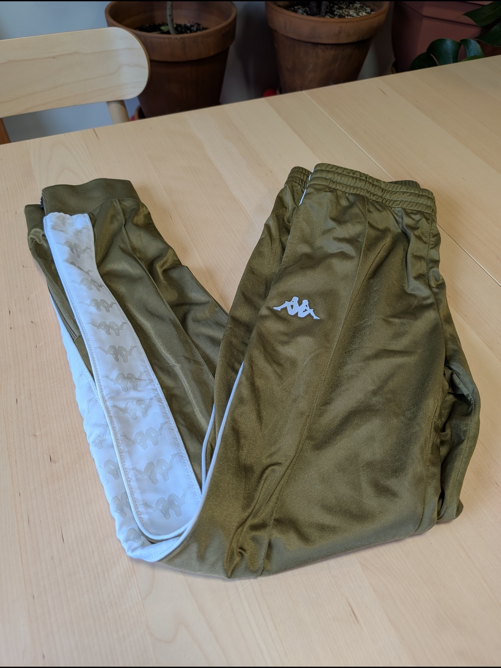 Kappa Khaki Track Pants
